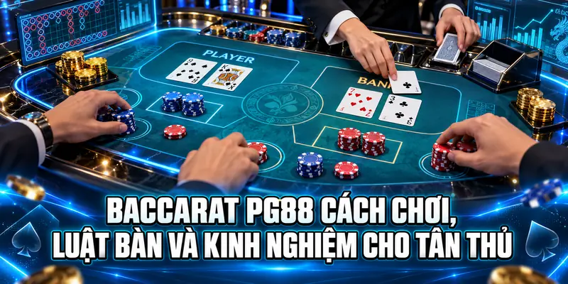 Baccarat PG88 Cách Chơi, Luật Bàn Và Kinh Nghiệm Cho Tân Thủ